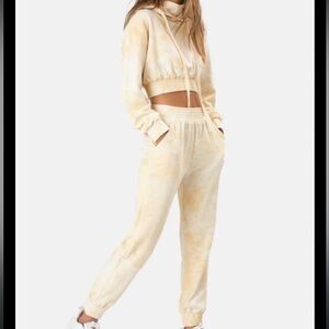 Adika Cream Tie-Dye Joggers